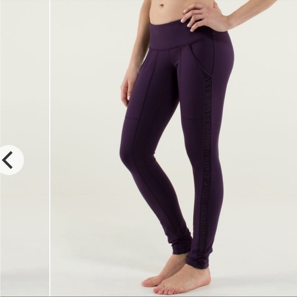 Lululemon Practice Daily Yoga Pant Deep Zinfandel - Picture 1 of 15